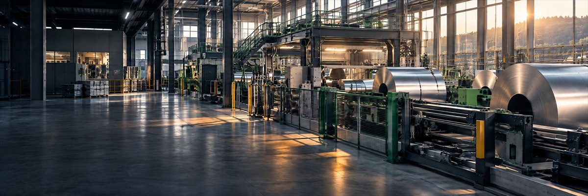 Atelier industriel et ligne de production